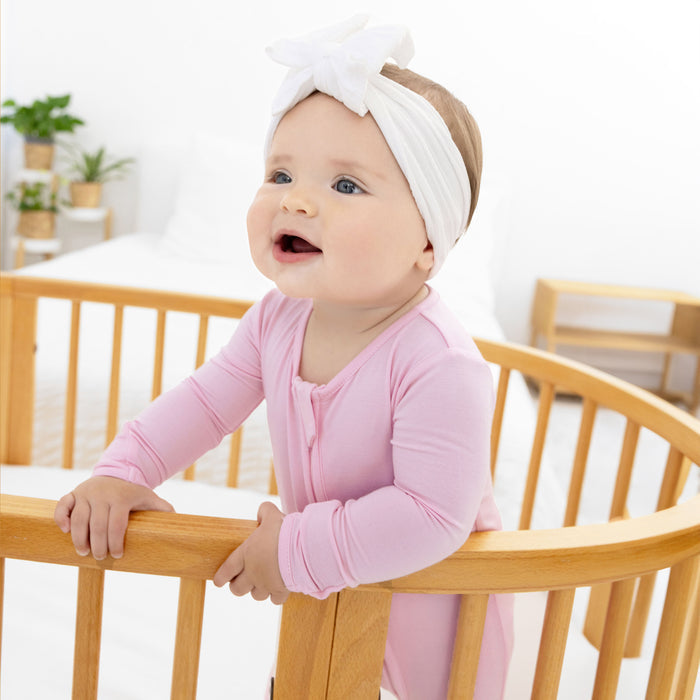 Milk White Bamboo Crib Sheet