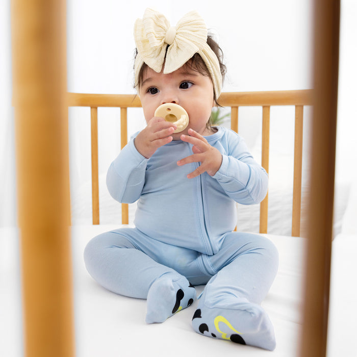 Milk White Bamboo Crib Sheet