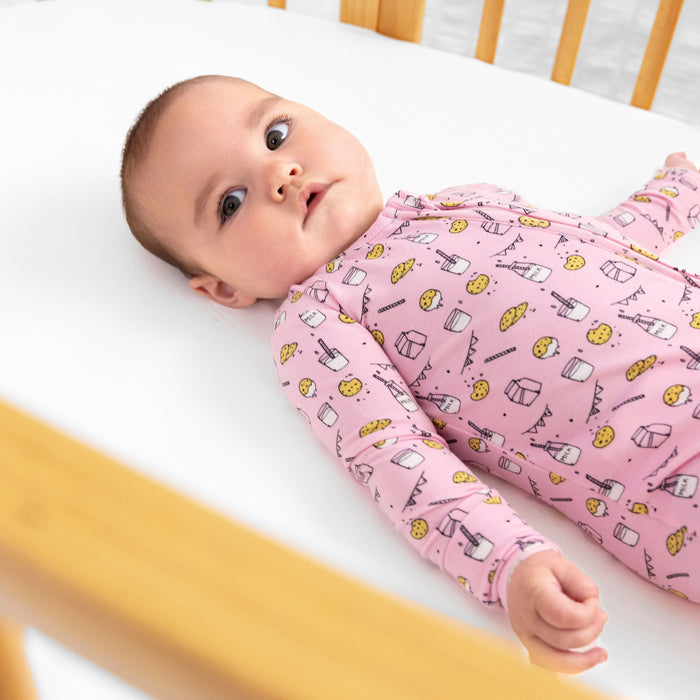 Milk White Bamboo Crib Sheet