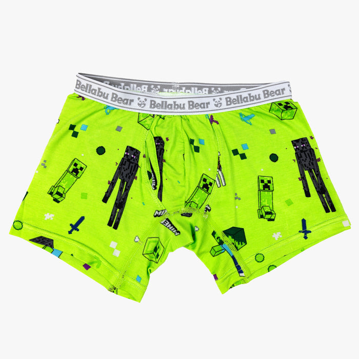 Minecraft Bamboo Boys' Boxer Brief Underwear 3-Pack