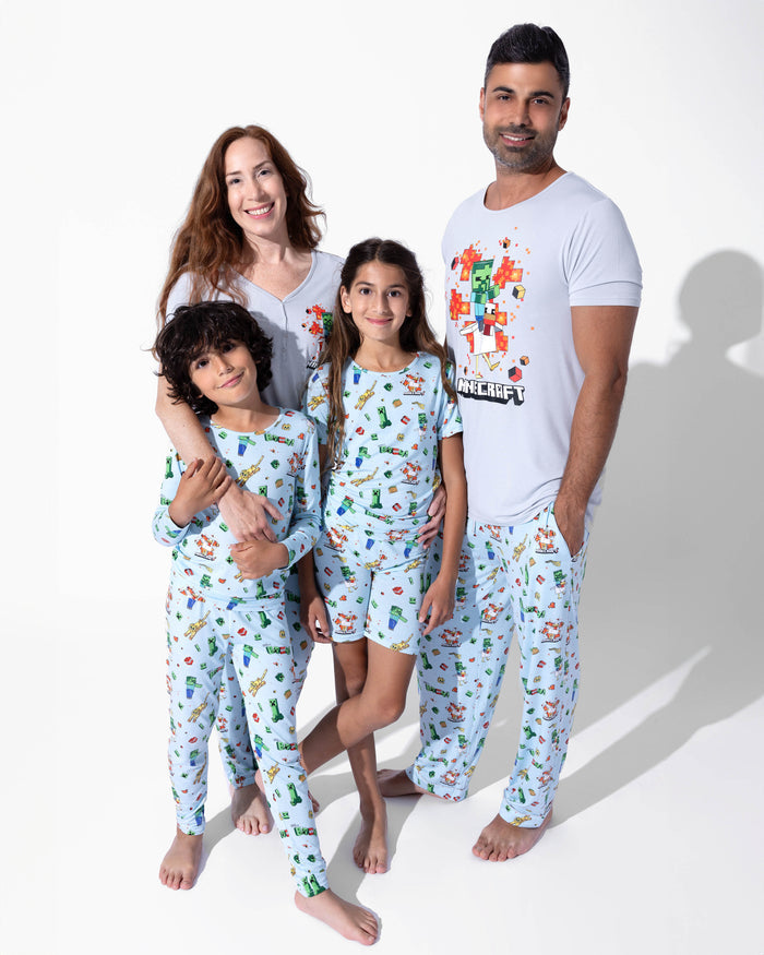 Minecraft: Chicken Jockey Bamboo Kids Pajama Short Set