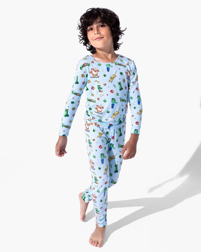 Minecraft: Chicken Jockey Bamboo Kids Pajamas