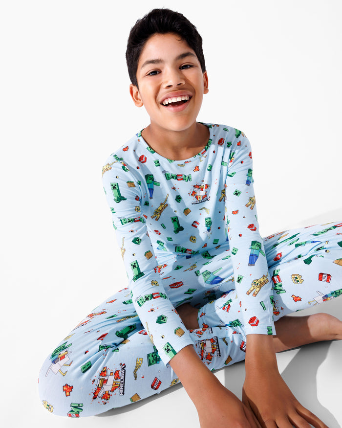 Minecraft: Chicken Jockey Bamboo Kids Pajamas
