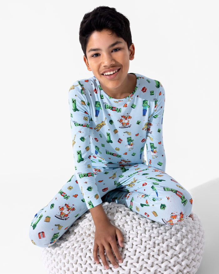 Minecraft: Chicken Jockey Bamboo Kids Pajamas