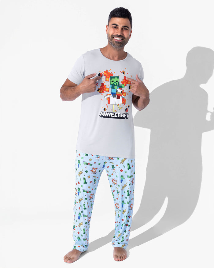 Minecraft: Chicken Jockey Bamboo Men's Pajama Set
