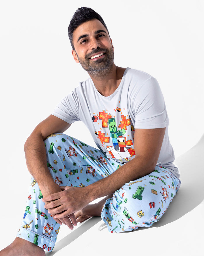 Minecraft: Chicken Jockey Bamboo Men's Pajama Set