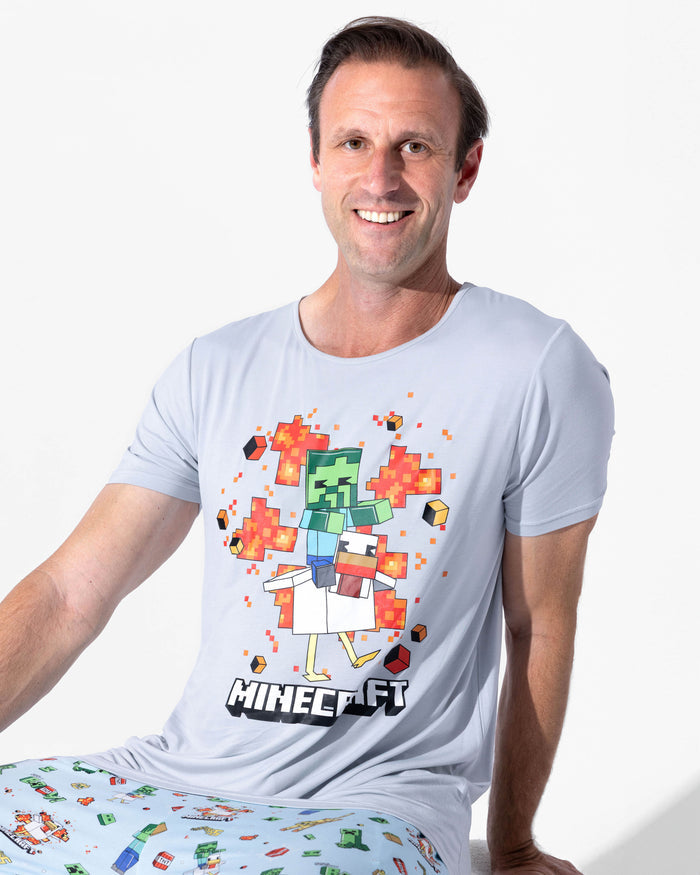 Minecraft: Chicken Jockey Bamboo Men's Pajama Set