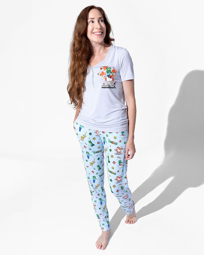 Minecraft: Chicken Jockey Bamboo Women's Pajama Set