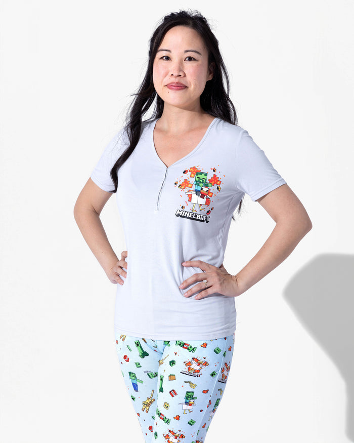 Minecraft: Chicken Jockey Bamboo Women's Pajama Set
