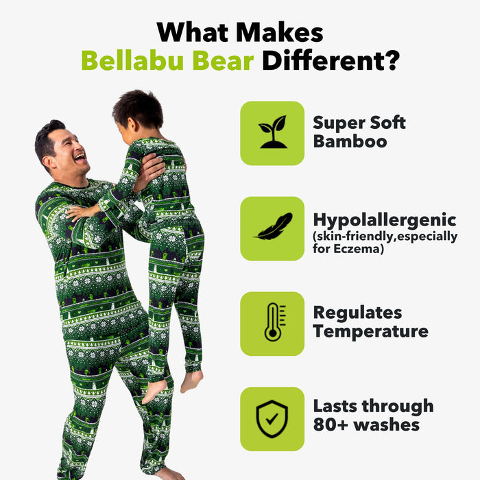 Minecraft: Creeper Holiday Bamboo Kids Pajamas