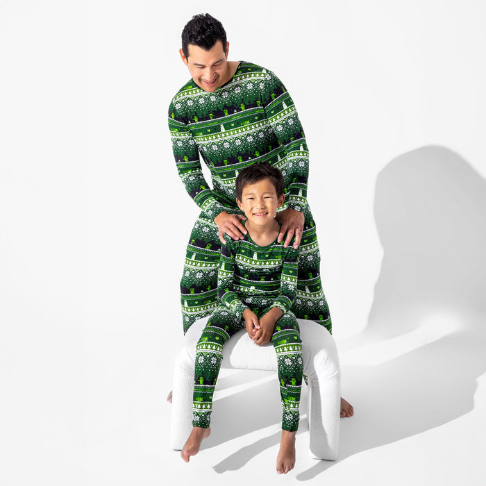 Minecraft: Creeper Holiday Bamboo Men's Pajama Set