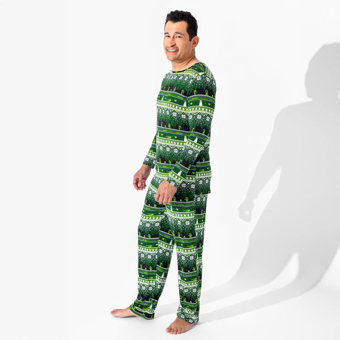 Minecraft: Creeper Holiday Bamboo Men's Pajama Set