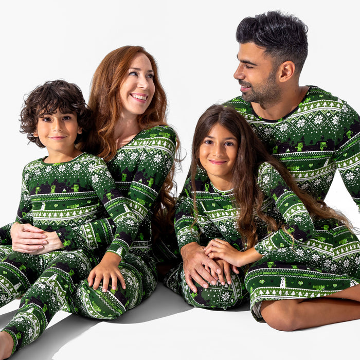 Minecraft: Creeper Holiday Bamboo Women's Pajama Set