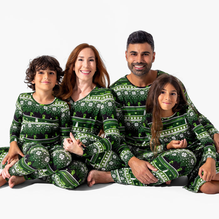 Minecraft: Creeper Holiday Bamboo Women's Pajama Set