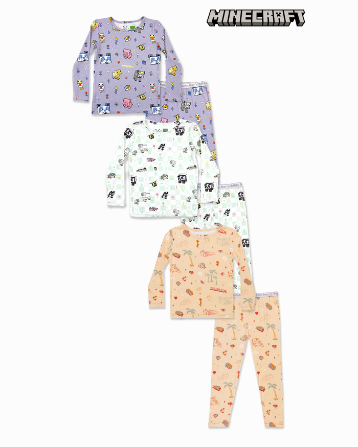 Minecraft Girl Bundle - Bamboo Kids Pajamas