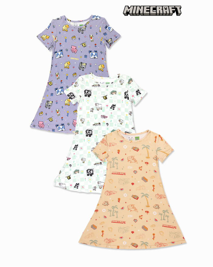 Minecraft Girl Bundle - Girls' Bamboo Dresses