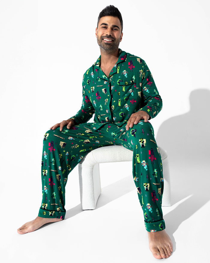 Minecraft: Midnight Mobs Bamboo Men's Pajama Set