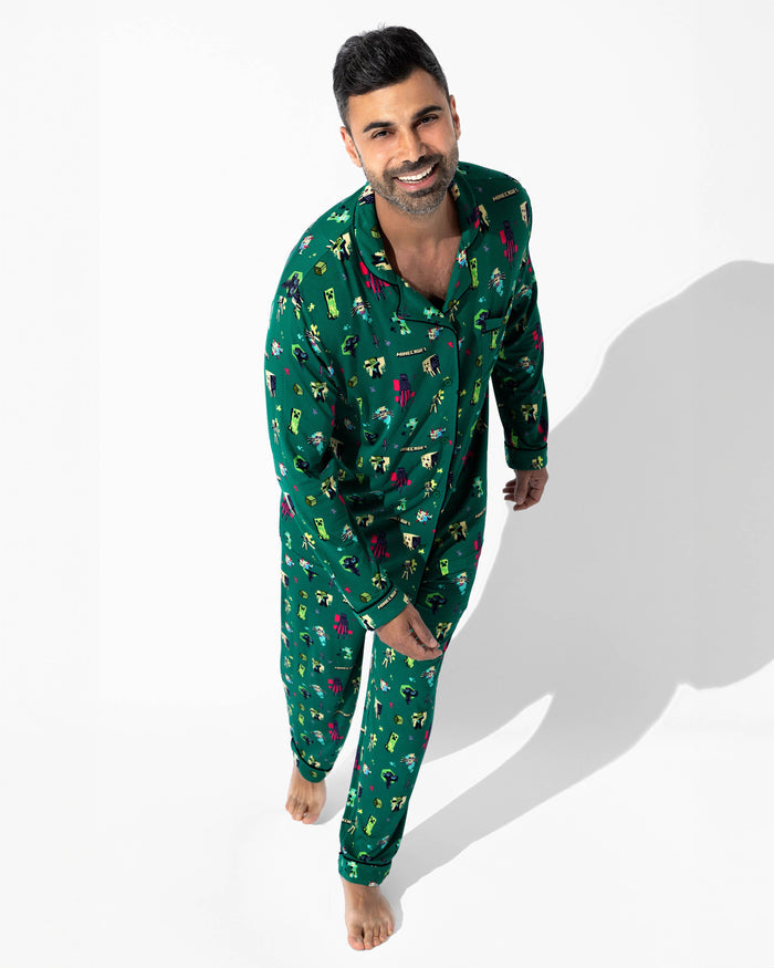 Minecraft: Midnight Mobs Bamboo Men's Pajama Set