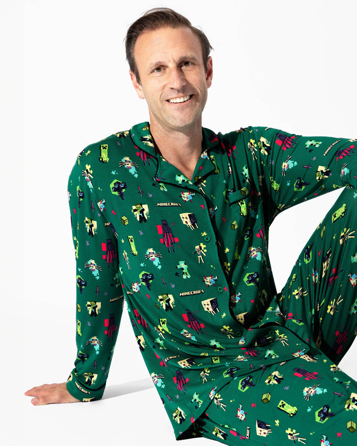 Minecraft: Midnight Mobs Bamboo Men's Pajama Set