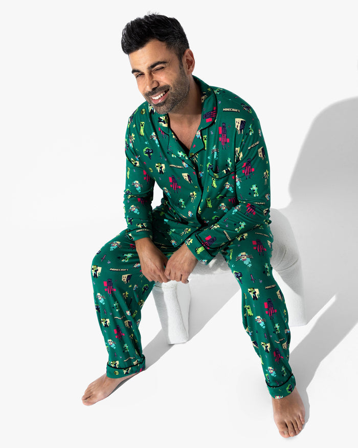 Minecraft: Midnight Mobs Bamboo Men's Pajama Set