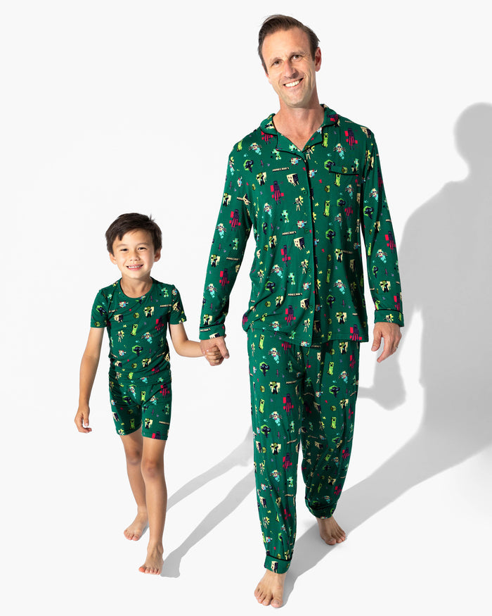 Minecraft: Midnight Mobs Bamboo Men's Pajama Set