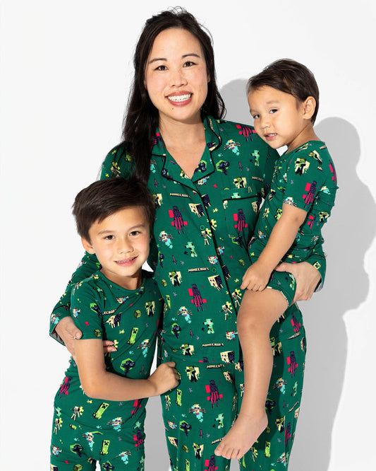 Minecraft: Midnight Mobs Bamboo Women's Pajama Set