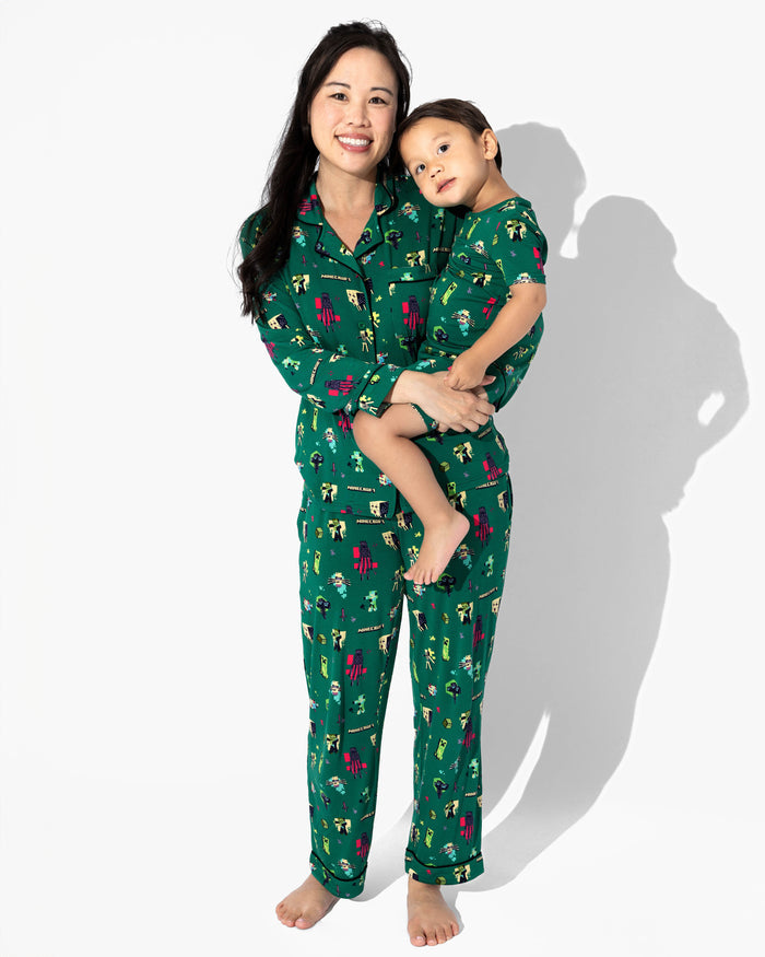Minecraft: Midnight Mobs Bamboo Women's Pajama Set