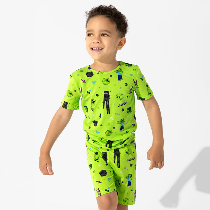 Minecraft: Mob Squad Bamboo Kids Pajama Short Set