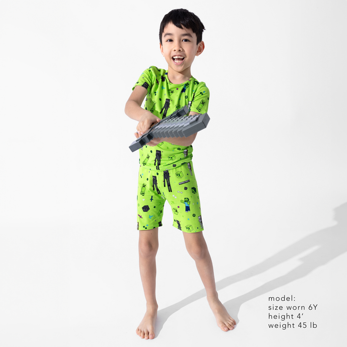 Minecraft: Mob Squad Bamboo Kids Pajama Short Set