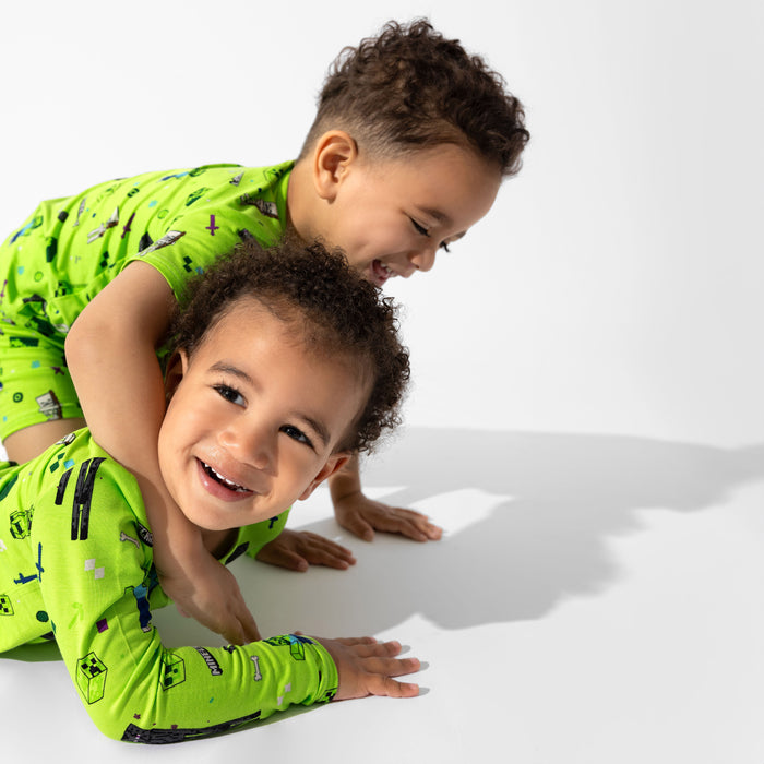 Minecraft: Mob Squad Bamboo Kids Pajama Short Set