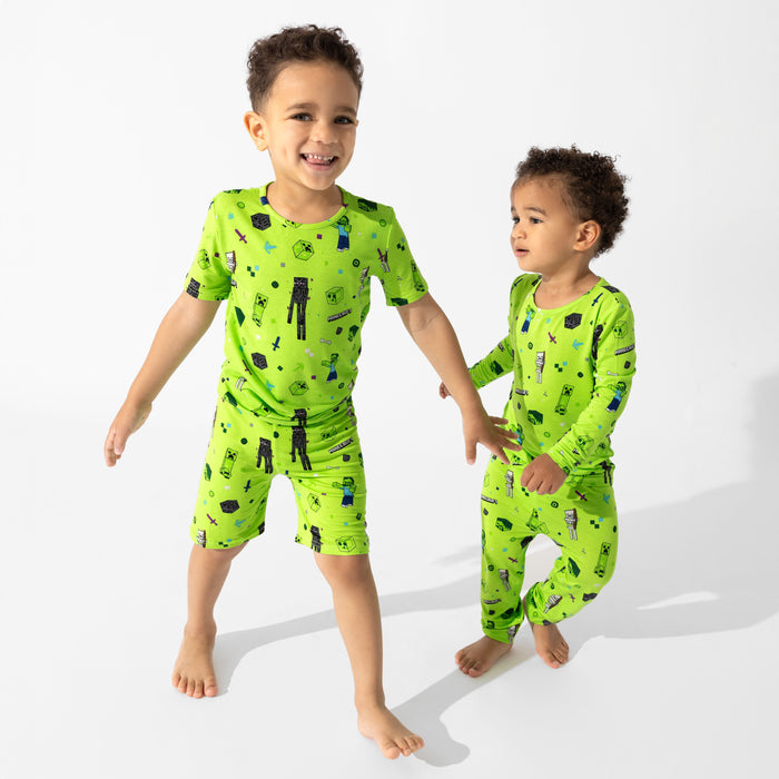 Minecraft: Mob Squad Bamboo Kids Pajama Short Set