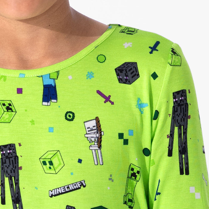 Minecraft: Mob Squad Bamboo Kids Pajamas