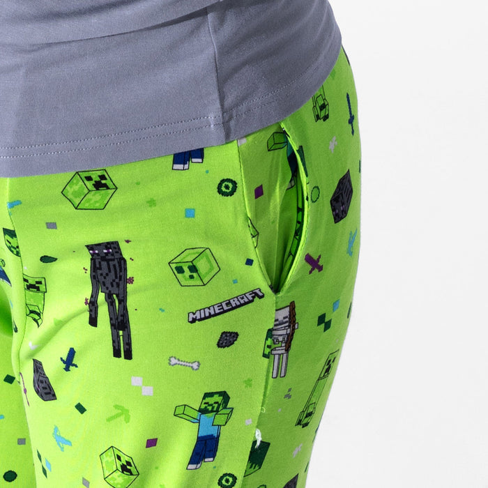Minecraft: Mob Squad Bamboo Men's Pajama Set