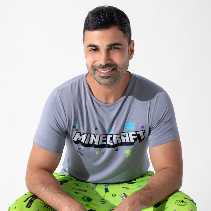 Minecraft: Mob Squad Bamboo Men's Pajama Set