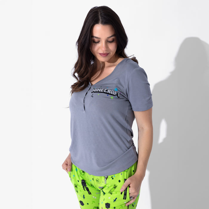 Minecraft: Mob Squad Bamboo Women's Pajama Set