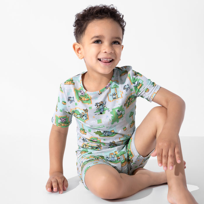 Minecraft: Overworld Dreams Bamboo Kids Pajama Short Set