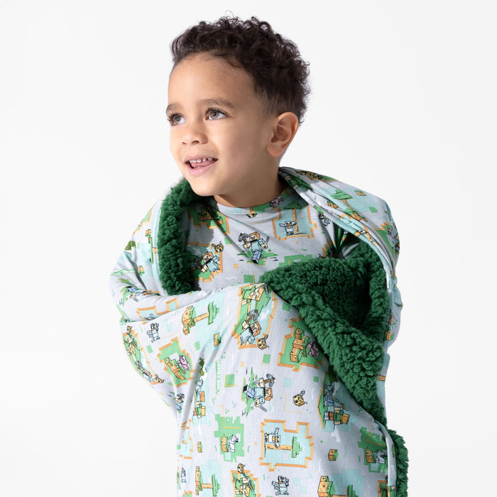 Minecraft: Overworld Dreams Bamboo Sherpa Blanket