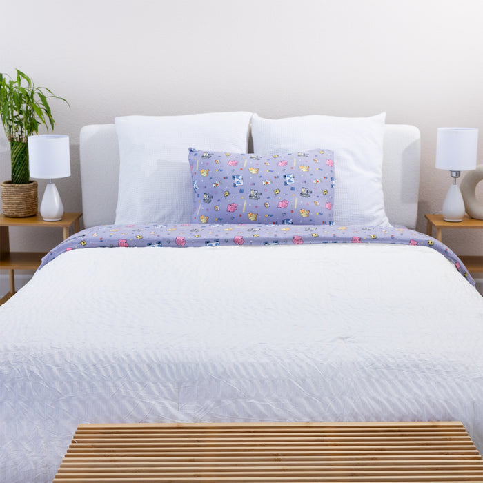 Minecraft: Pixel Pals Bamboo Bed Sheet Set