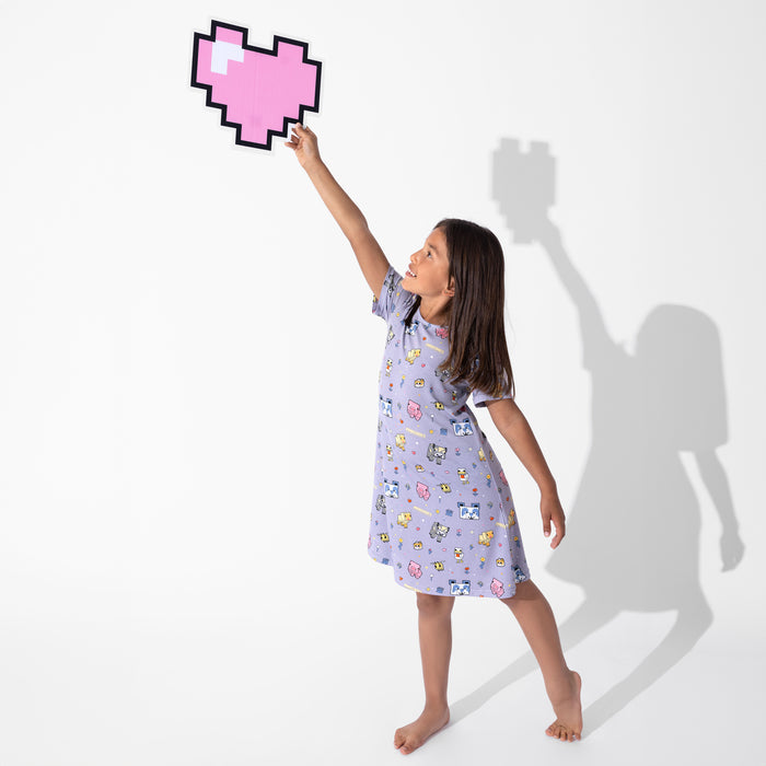 Minecraft: Pixel Pals Bamboo Girls' Short Sleeve Dress