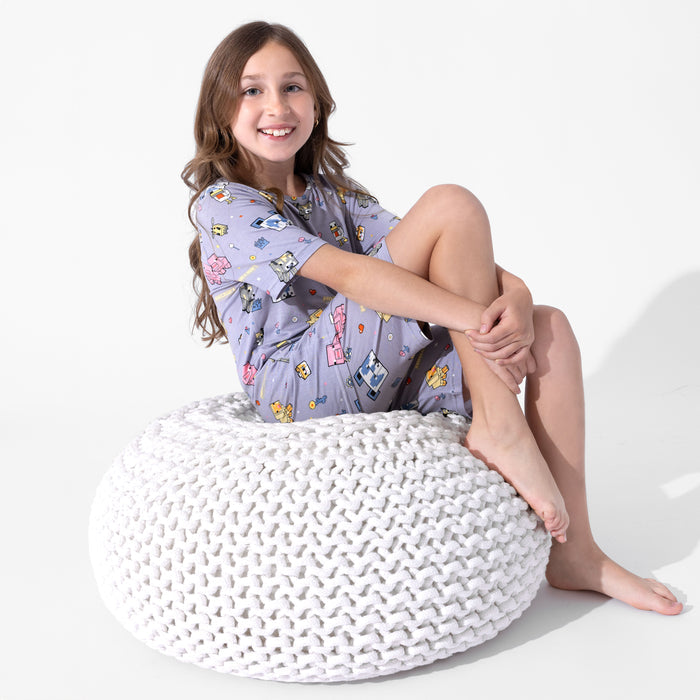Minecraft: Pixel Pals Bamboo Kids Pajama Short Set