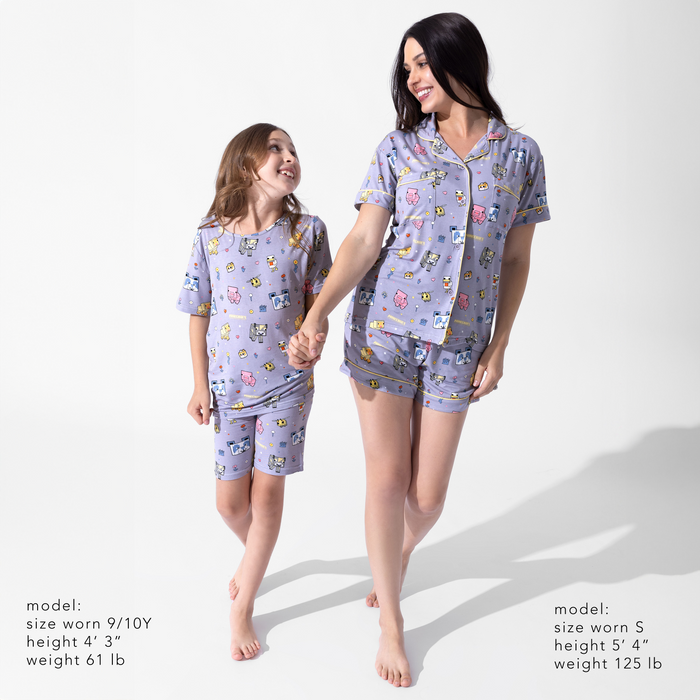 Minecraft: Pixel Pals Bamboo Kids Pajama Short Set