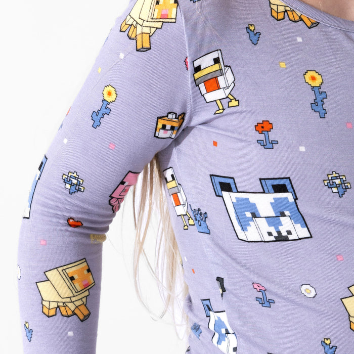 Minecraft: Pixel Pals Bamboo Kids Pajamas