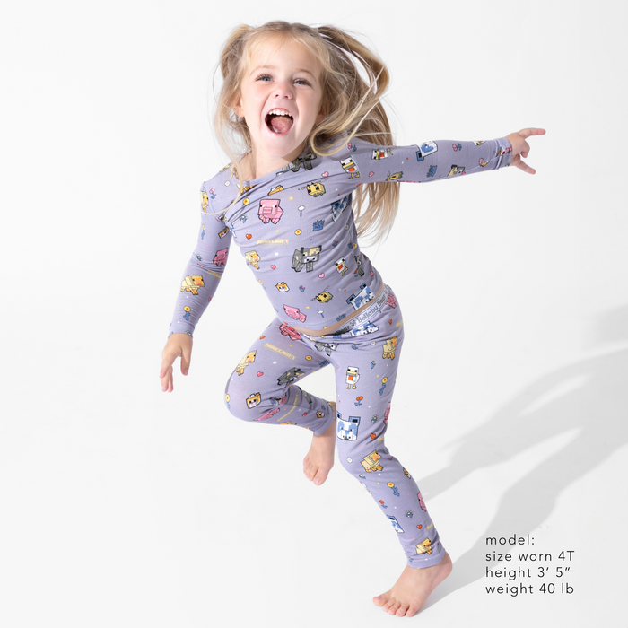 Minecraft: Pixel Pals Bamboo Kids Pajamas