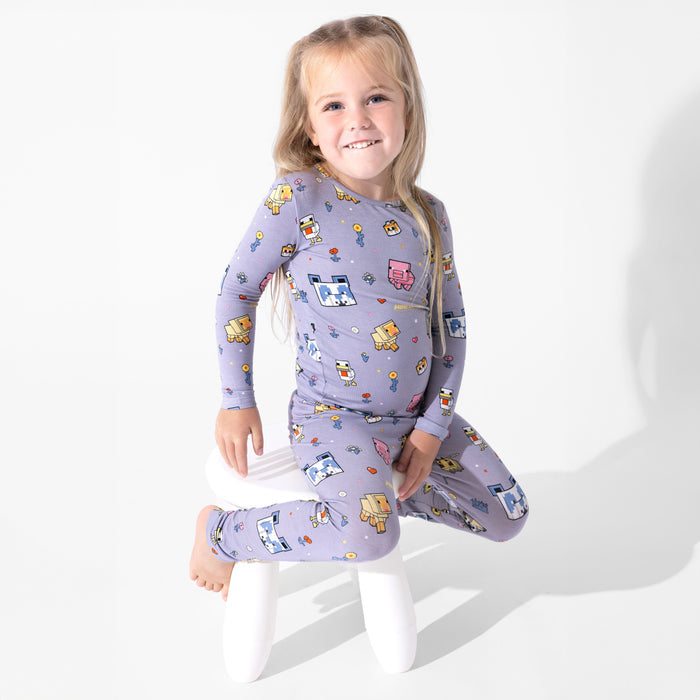 Minecraft: Pixel Pals Bamboo Kids Pajamas