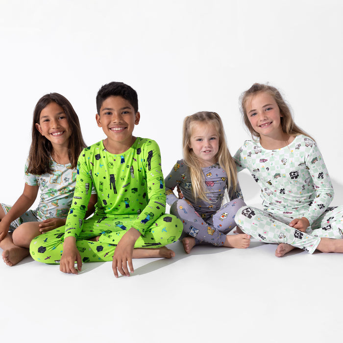 Minecraft: Pixel Pals Bamboo Kids Pajamas