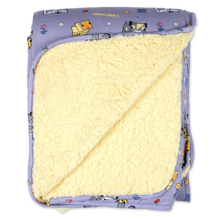 Minecraft: Pixel Pals Bamboo Sherpa Blanket