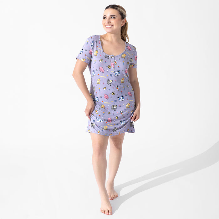 Minecraft: Pixel Pals Bamboo Women's Nightgown