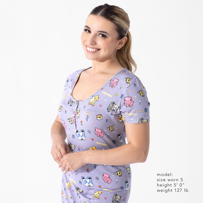 Minecraft: Pixel Pals Bamboo Women's Nightgown