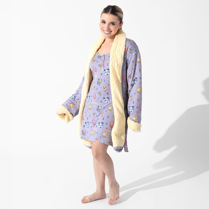 Minecraft: Pixel Pals Bamboo Women's Nightgown