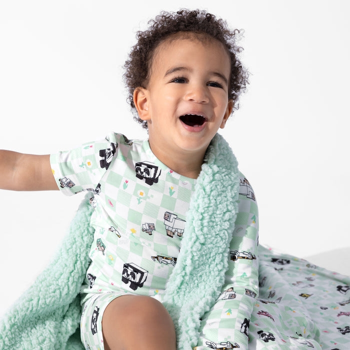 Minecraft: Sleep Repeat Bamboo Sherpa Blanket